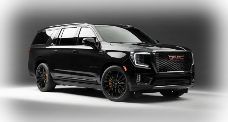 Black GMC Yukon XL extended SUV for corporate group transportation in Chicago